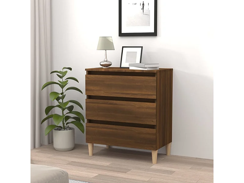 Buffet Chêne marron 60x35x69 cm Bois d'ingénierie