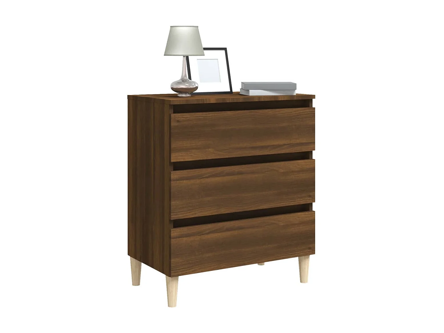 Buffet Chêne marron 60x35x69 cm Bois d'ingénierie