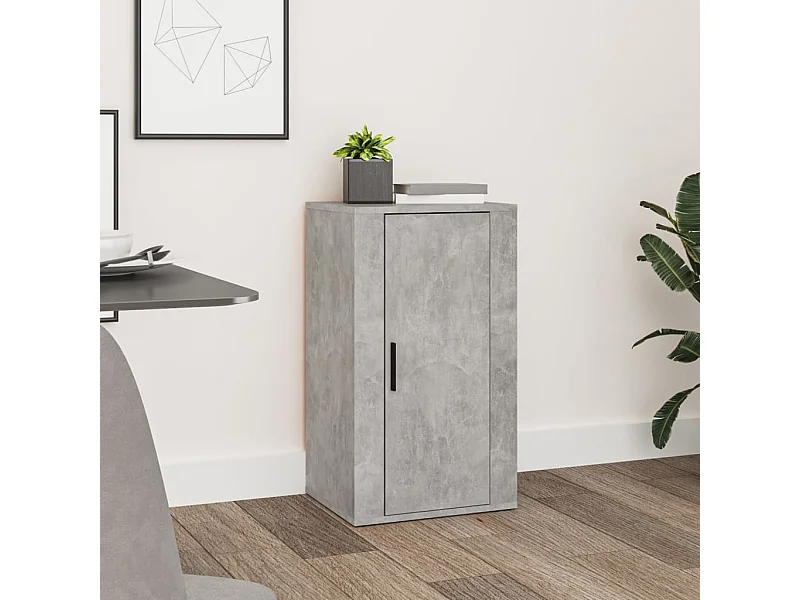 Buffet Gris béton 40x33x70 cm Bois d'ingénierie