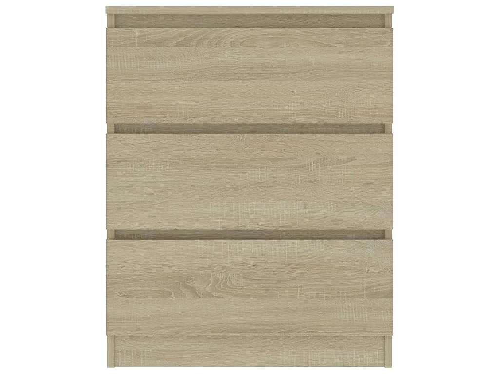 Dressoir 60x35x76 cm bewerkt hout sonoma eikenkleurig