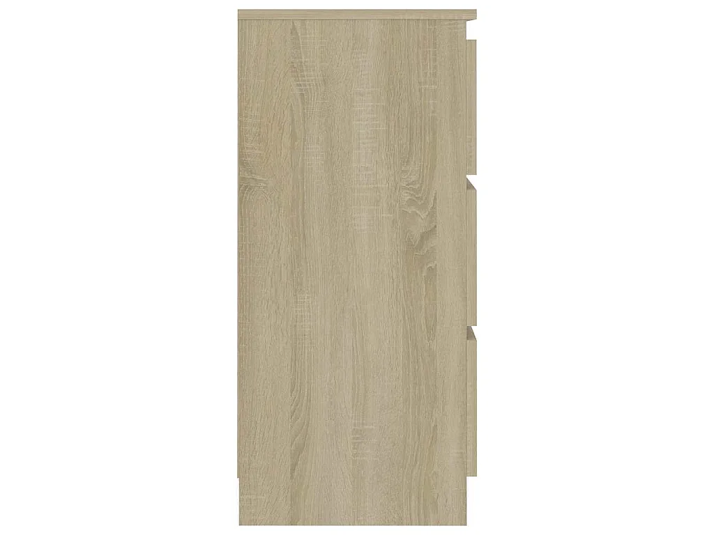 Dressoir 60x35x76 cm bewerkt hout sonoma eikenkleurig