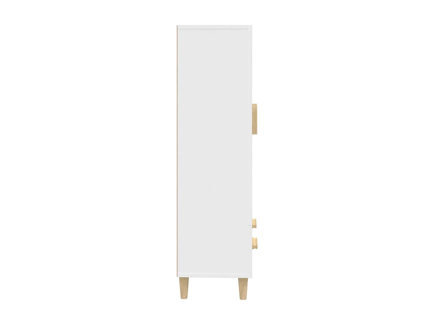 Buffet haut Blanc 70x31x115 cm Bois d'ingénierie