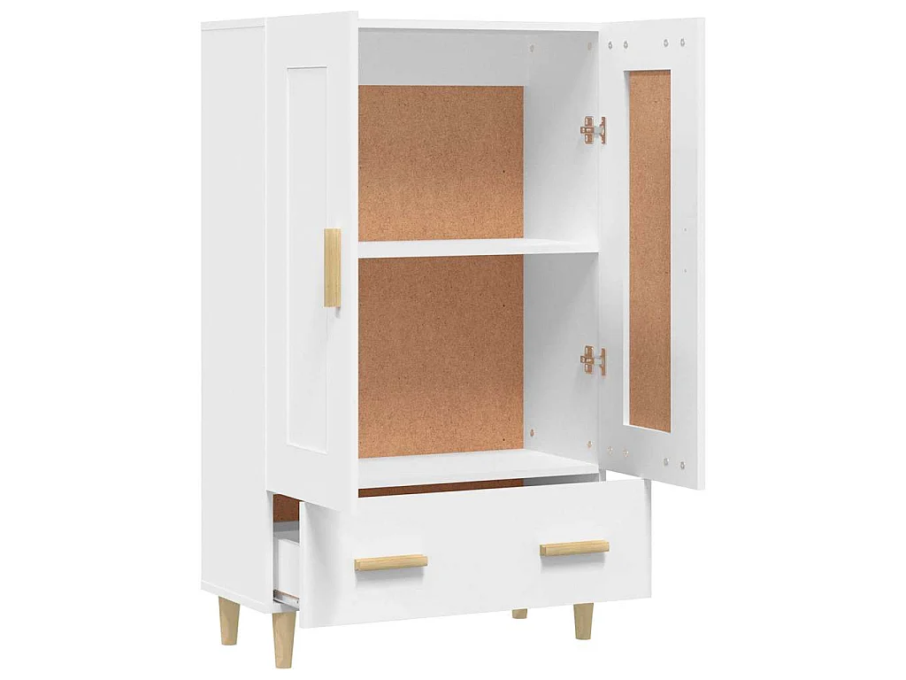 Buffet haut Blanc 70x31x115 cm Bois d'ingénierie