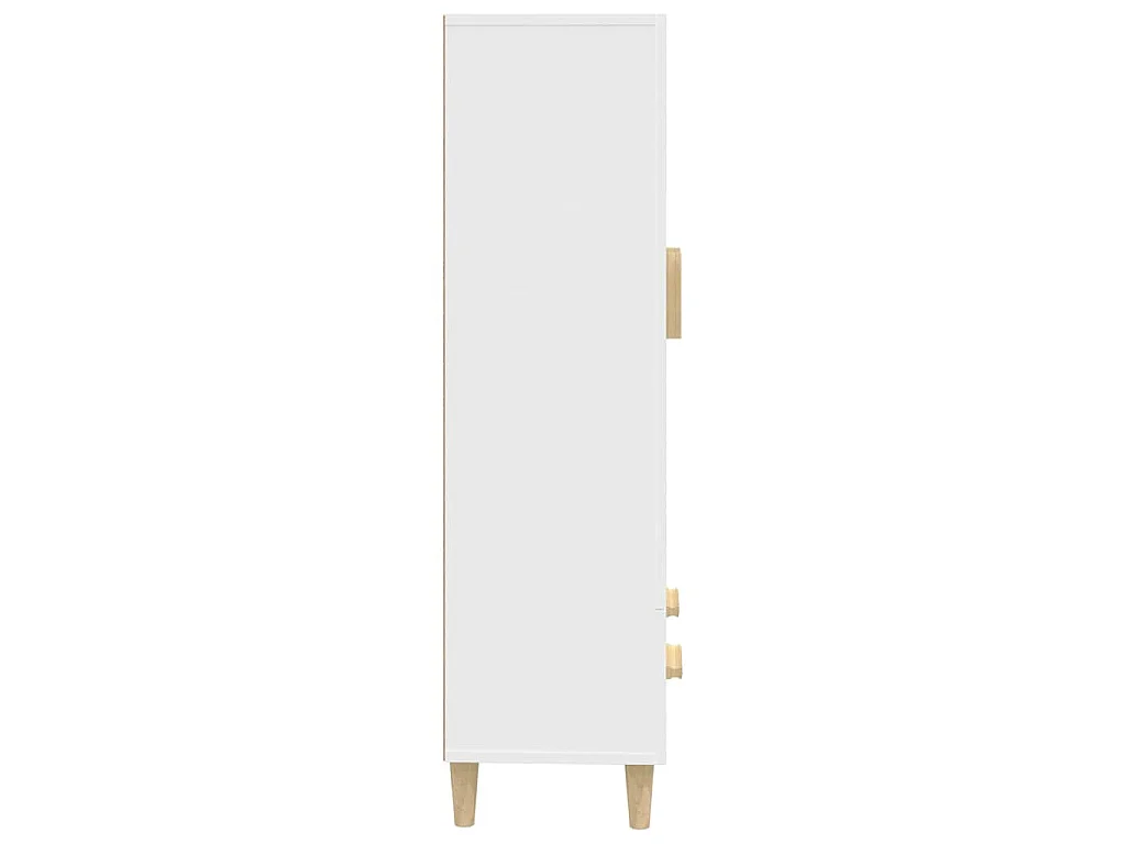 Buffet haut Blanc 70x31x115 cm Bois d'ingénierie