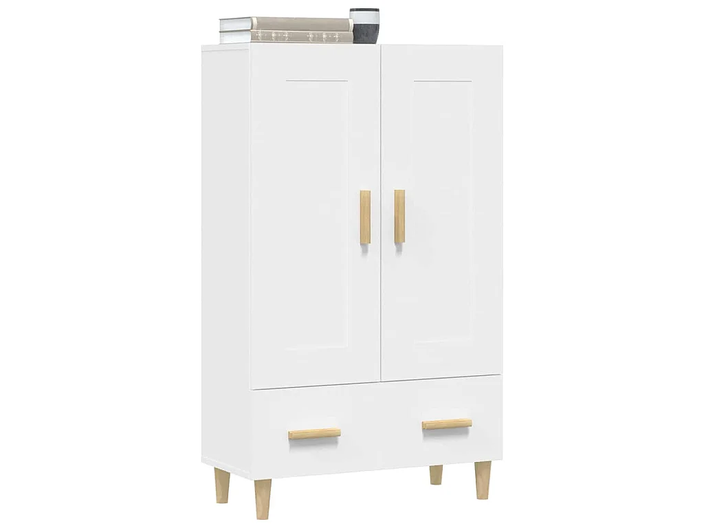 Buffet haut Blanc 70x31x115 cm Bois d'ingénierie