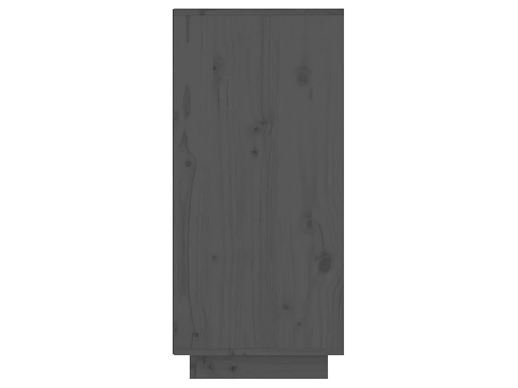 Mobile Consolle Grigio 60x34x75 cm in Legno Massello di Pino