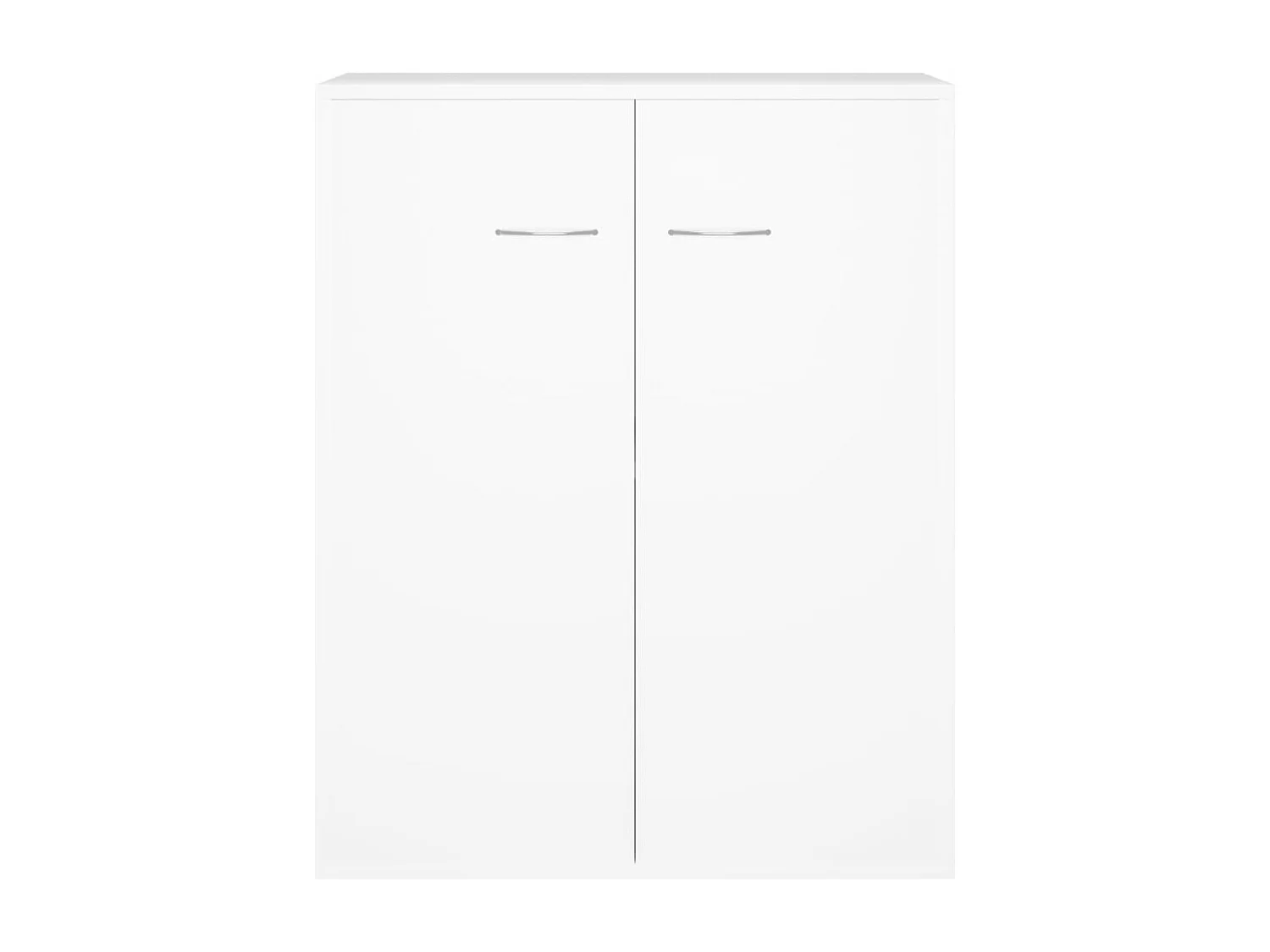 Buffet blanc 60x30x75 cm bois d'ingénierie