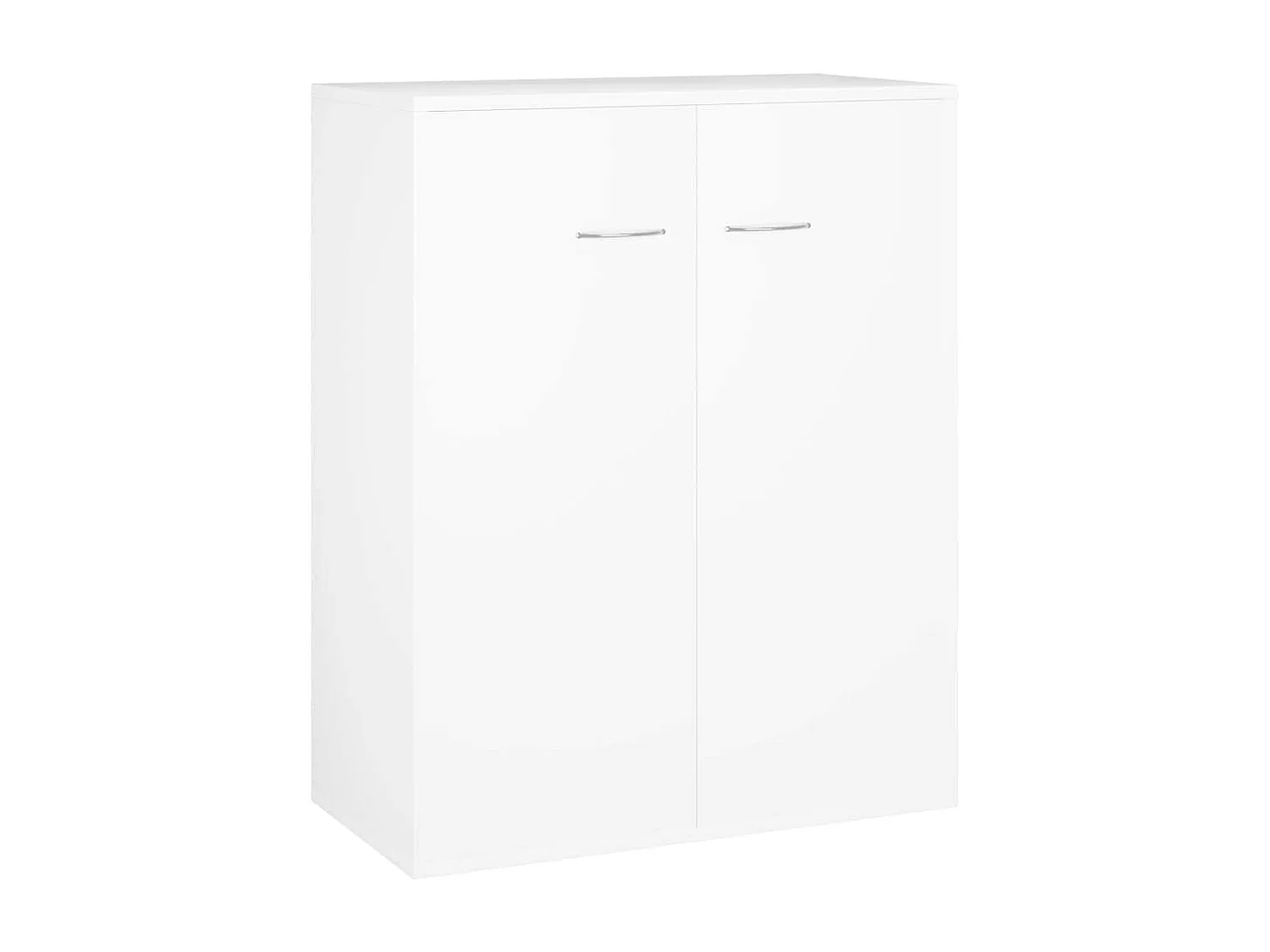 Dressoir 60x30x75 cm bewerkt hout wit