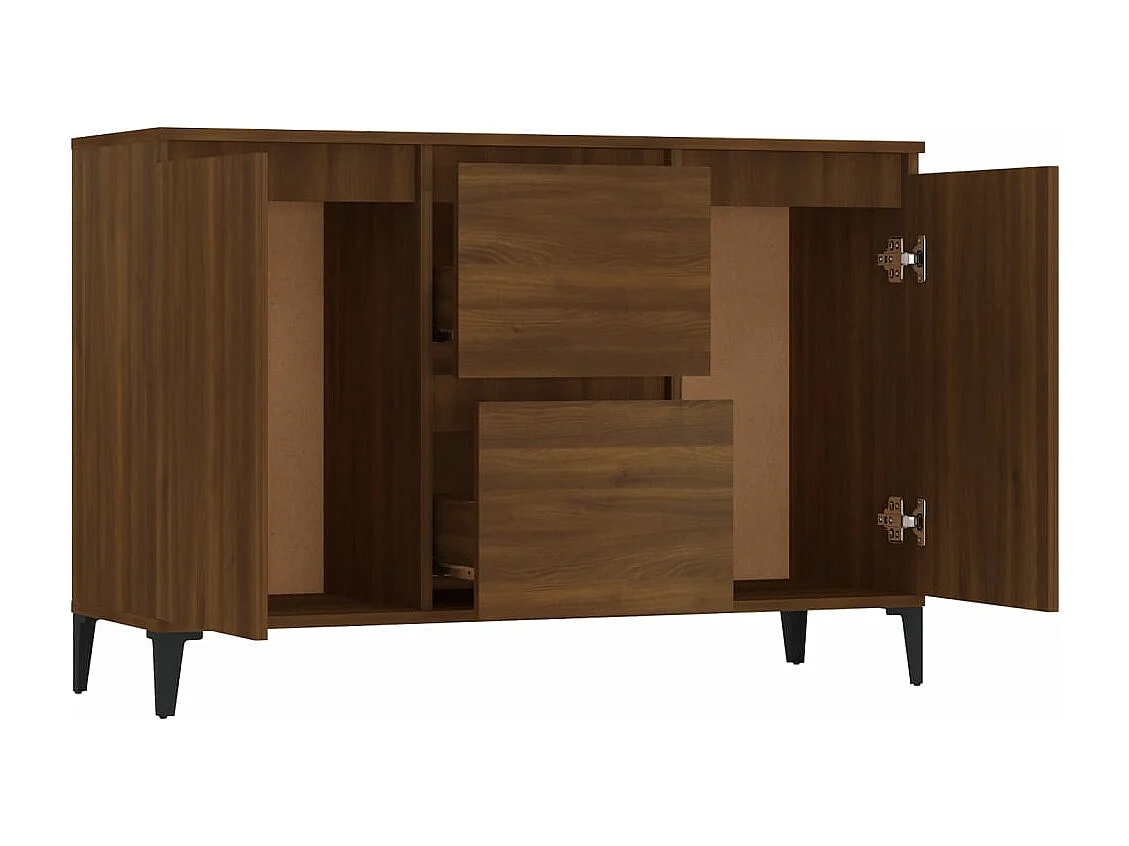 Buffet Chêne marron 102x35x70 cm Bois d'ingénierie