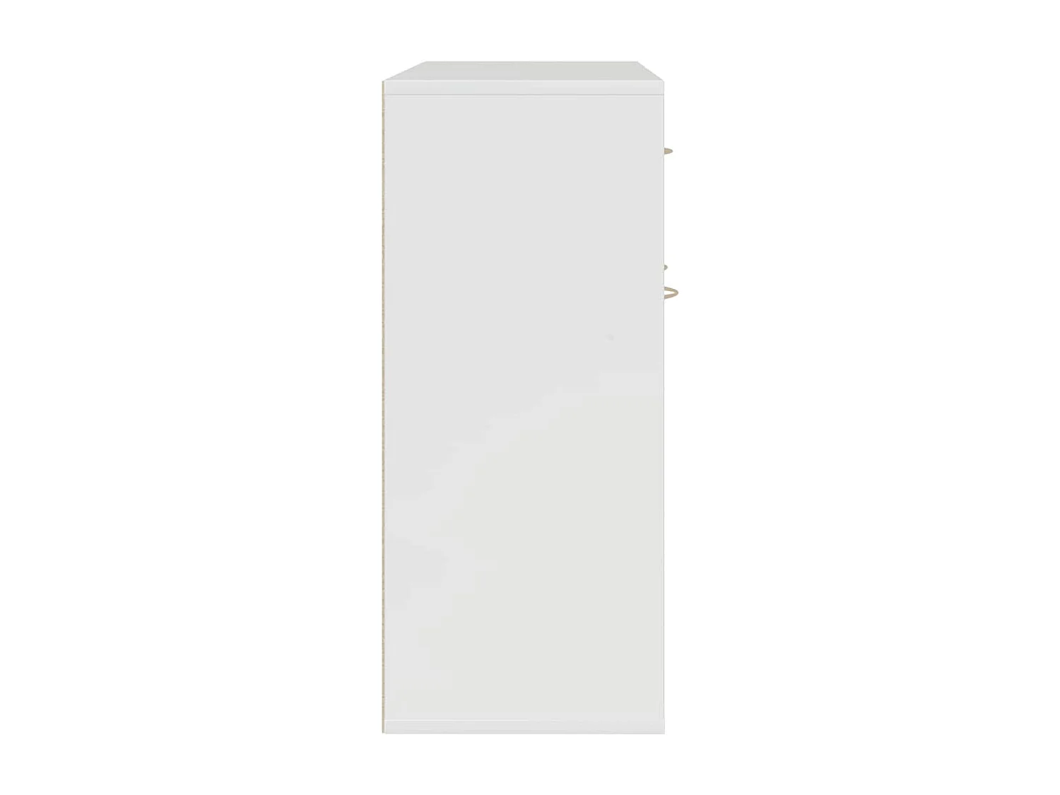 Buffet Blanc brillant 88x30x70 cm Bois d'ingénierie