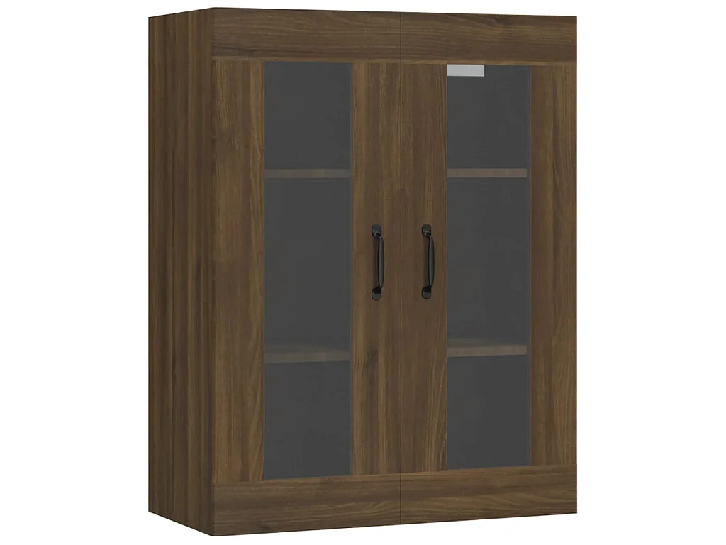 Armadietto Pensile a Parete Rovere Marrone 69,5x34x90 cm