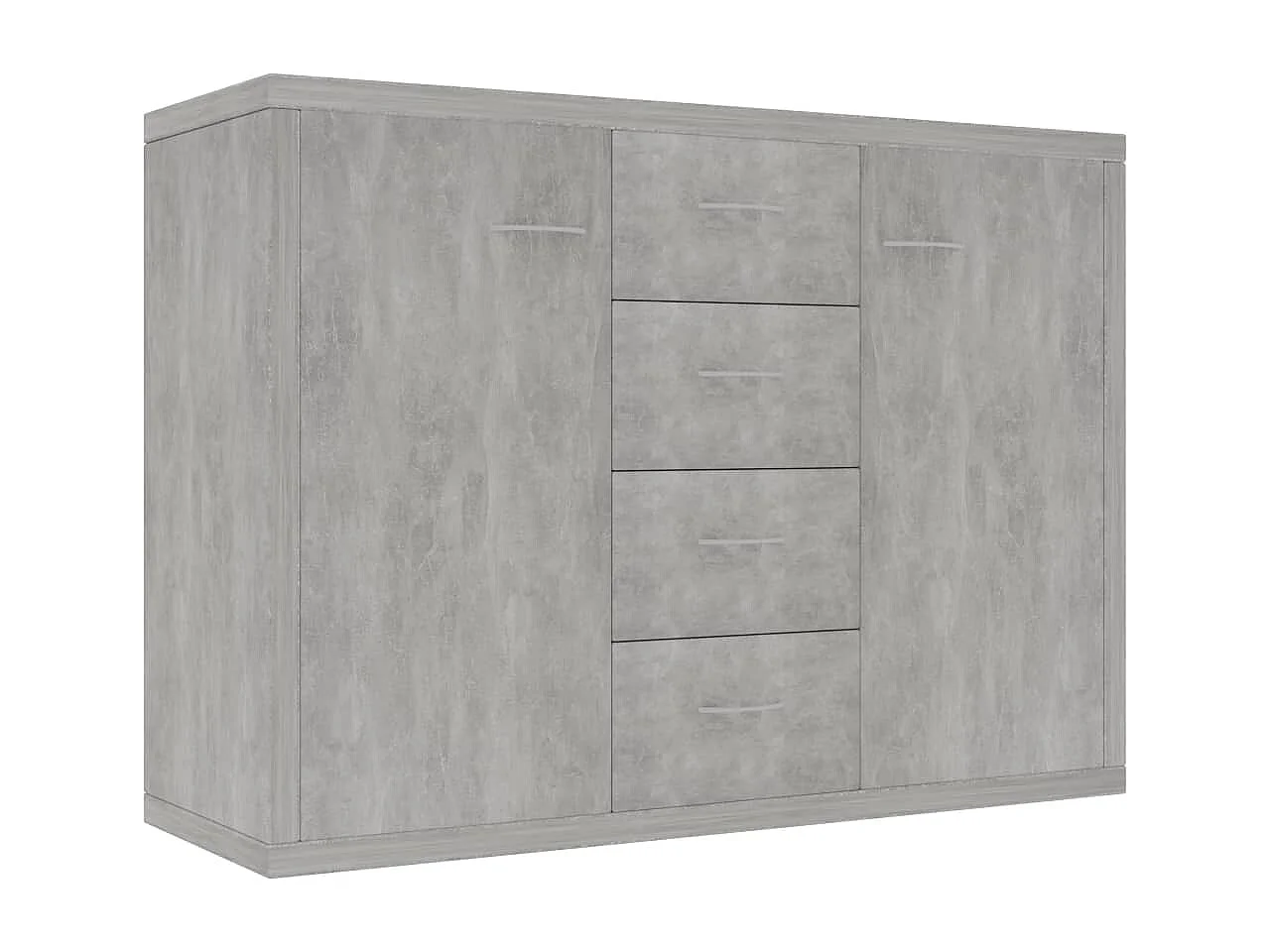Buffet Gris béton 88x30x65 cm Bois d'ingénierie