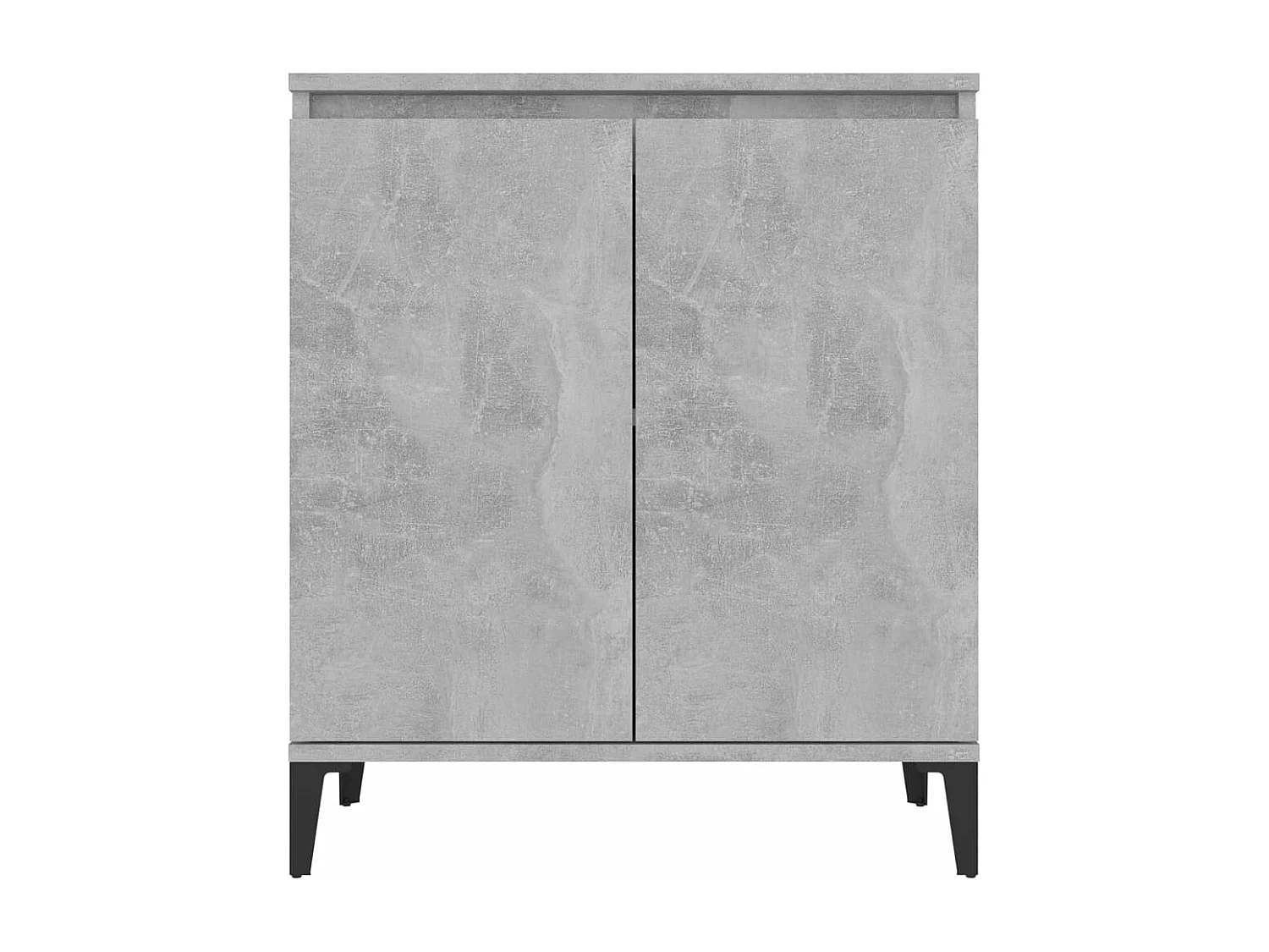 Buffet gris béton 60x35x70 cm bois d'ingénierie