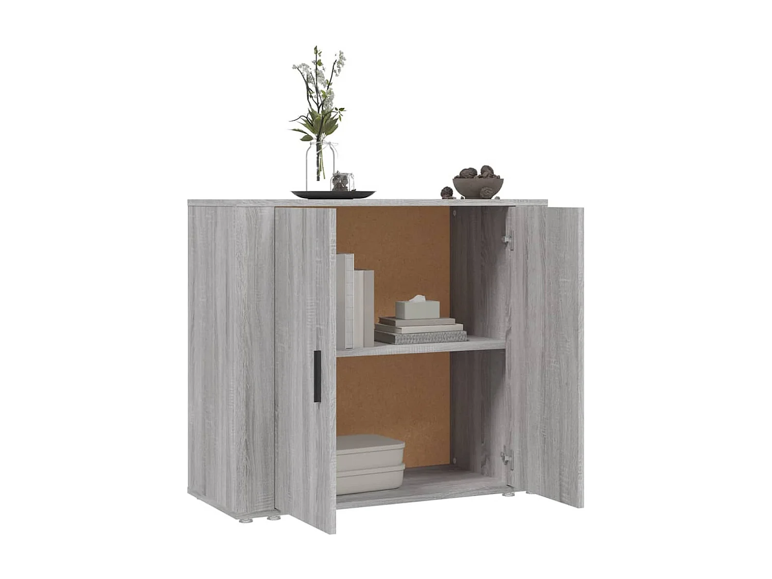 Buffet Sonoma gris 80x33x70 cm Bois d'ingénierie