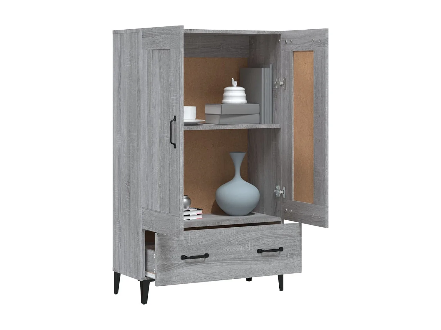 Buffet Sonoma gris 70x31x115 cm Bois d'ingénierie