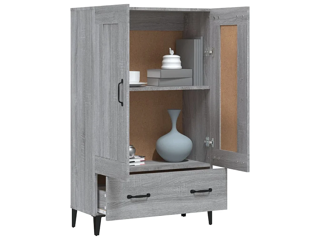 Buffet Sonoma gris 70x31x115 cm Bois d'ingénierie