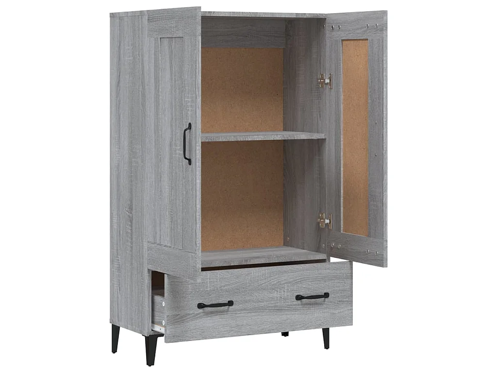 Buffet Sonoma gris 70x31x115 cm Bois d'ingénierie