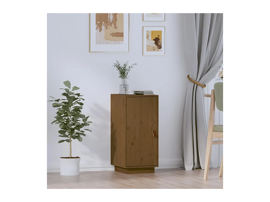 Credenza ambra 34x40x75 cm in Legno Massello di Pino