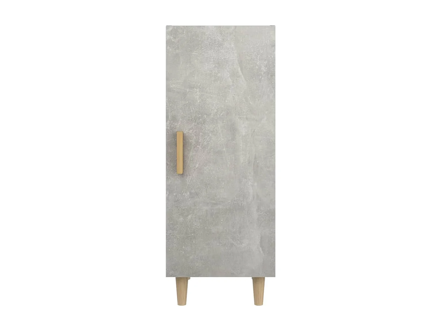 Credenza Grigio Cemento 34,5x34x90 cm in Legno Multistrato
