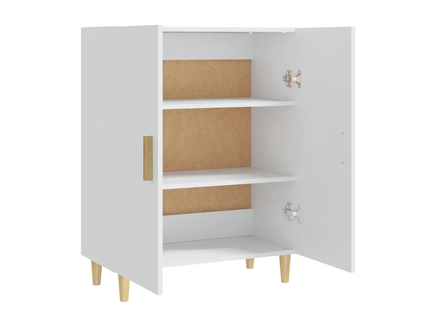 Dressoir 70x34x90 cm bewerkt hout wit