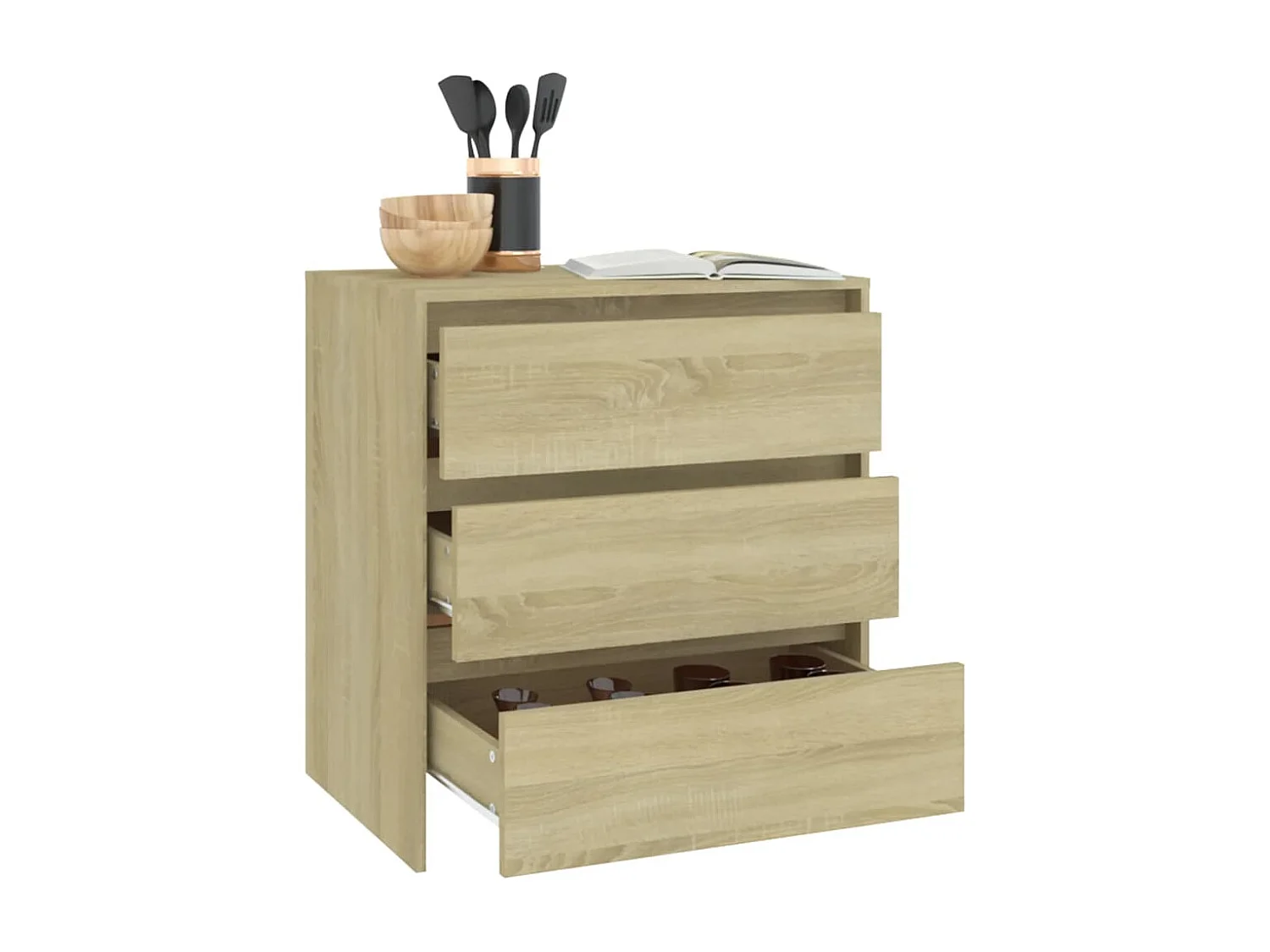 Buffet Chêne sonoma 70x41x75 cm Bois d'ingénierie