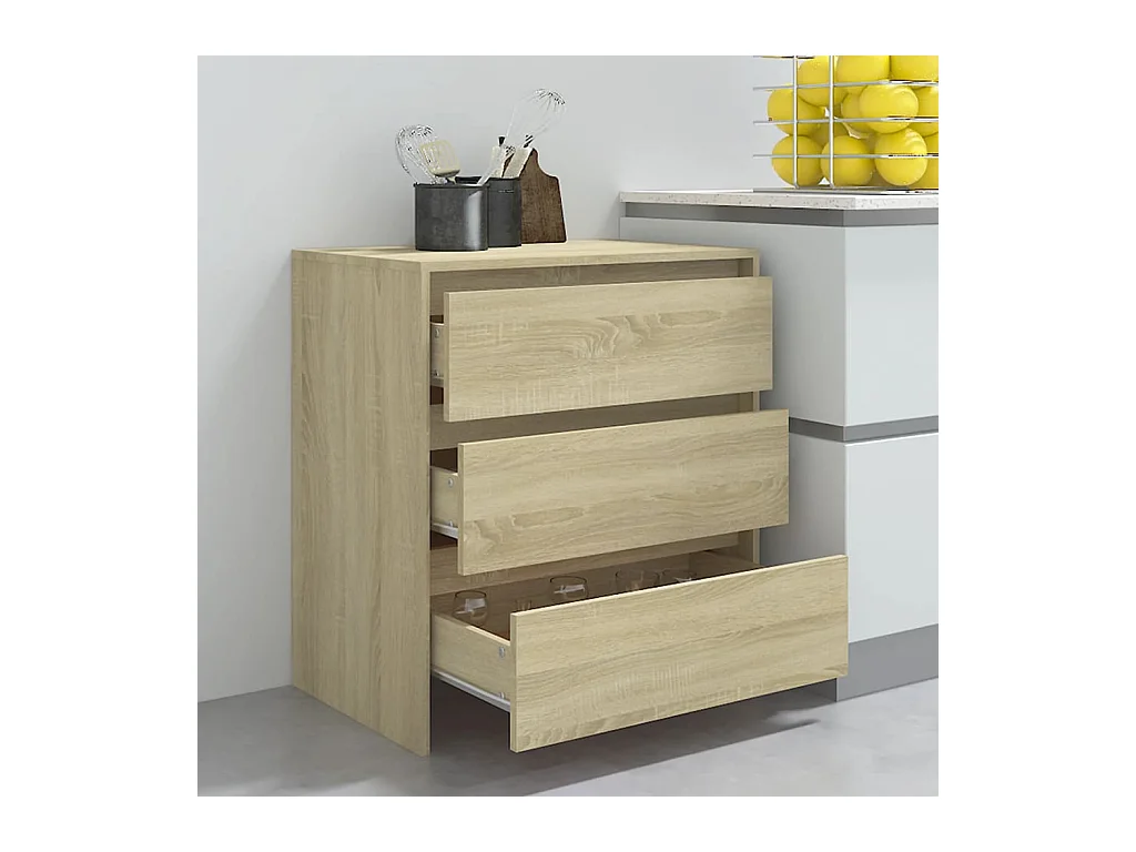 Buffet Chêne sonoma 70x41x75 cm Bois d'ingénierie