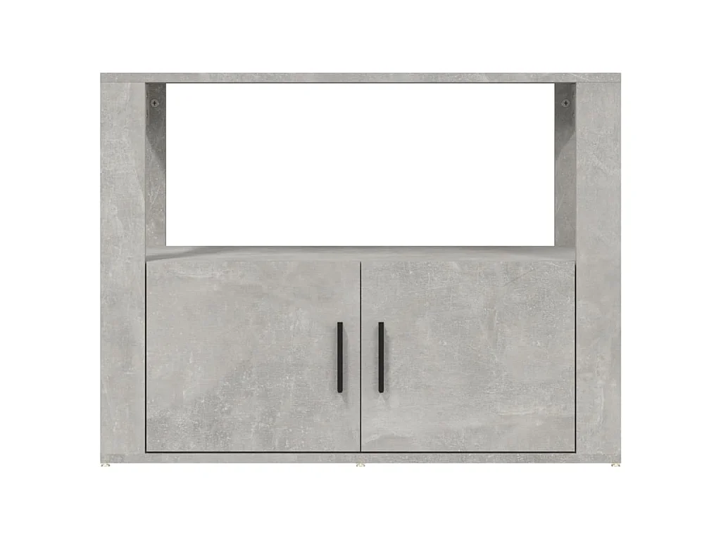 Dressoir 80x30x60 cm bewerkt hout betongrijs