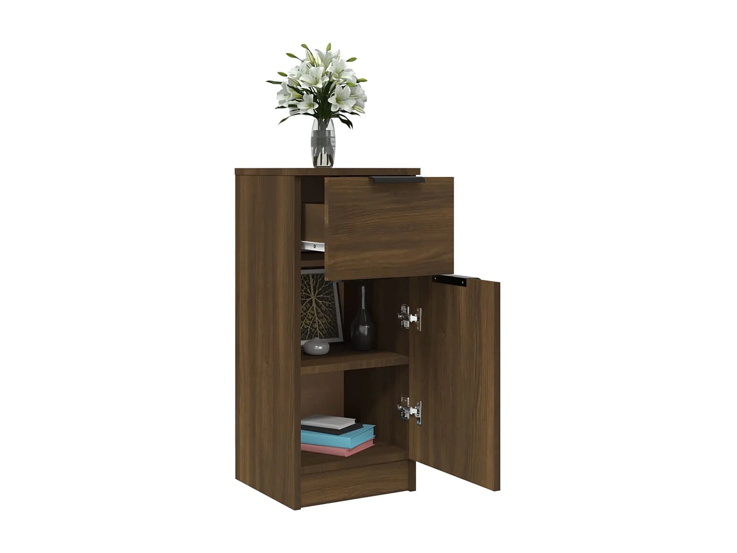 Buffet Chêne marron 30x30x70 cm Bois d'ingénierie