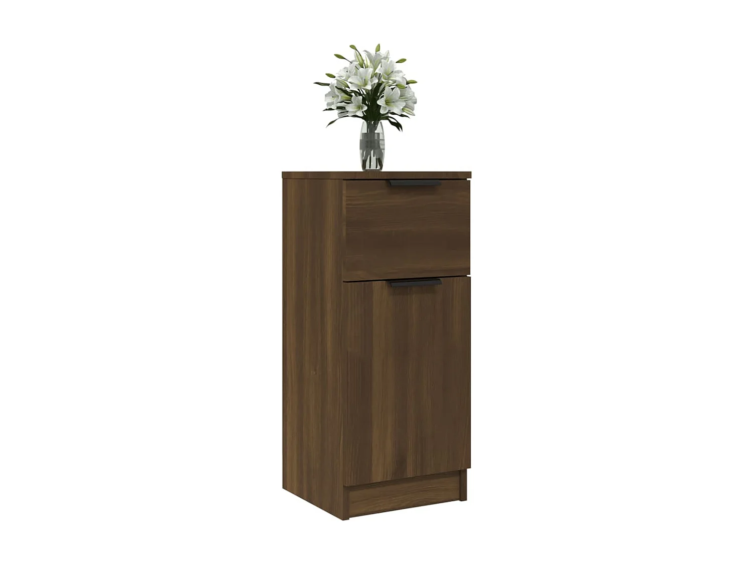 Credenza Rovere Marrone 30x30x70 cm in Legno Multistrato