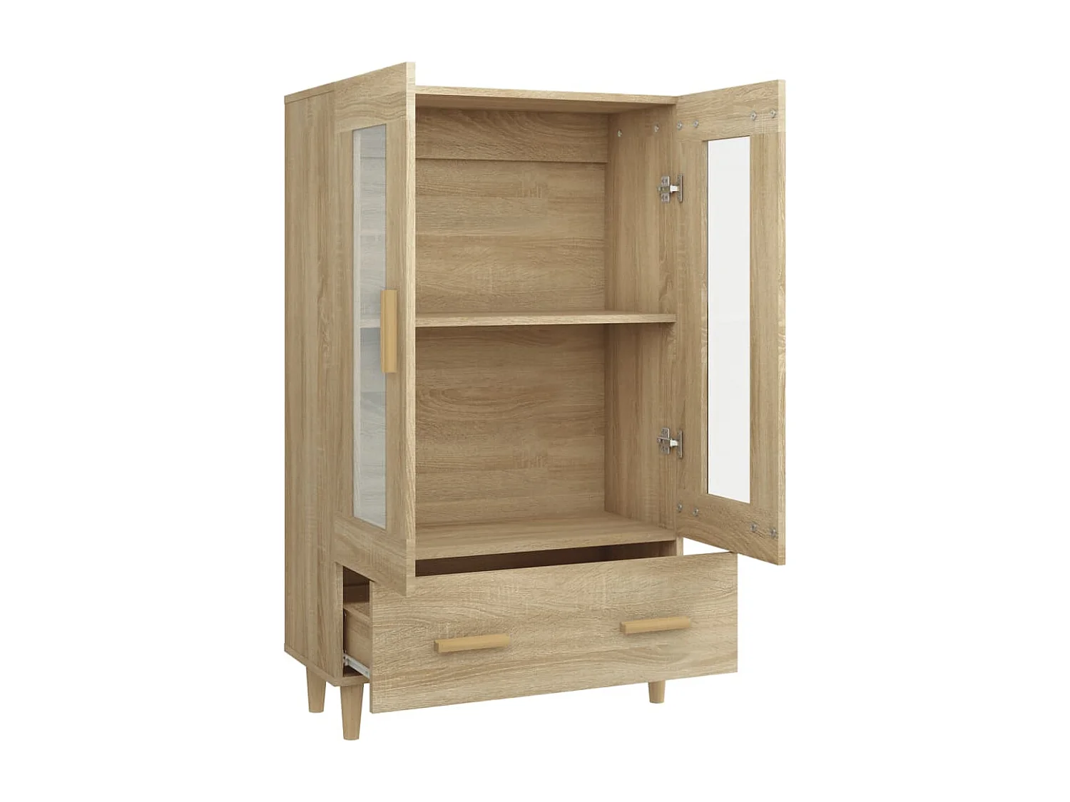 Buffet haut Chêne sonoma 70x31x115 cm Bois d'ingénierie