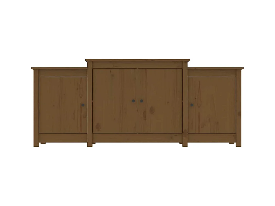 Buffet Marron miel 164x37x68 cm Bois massif de pin