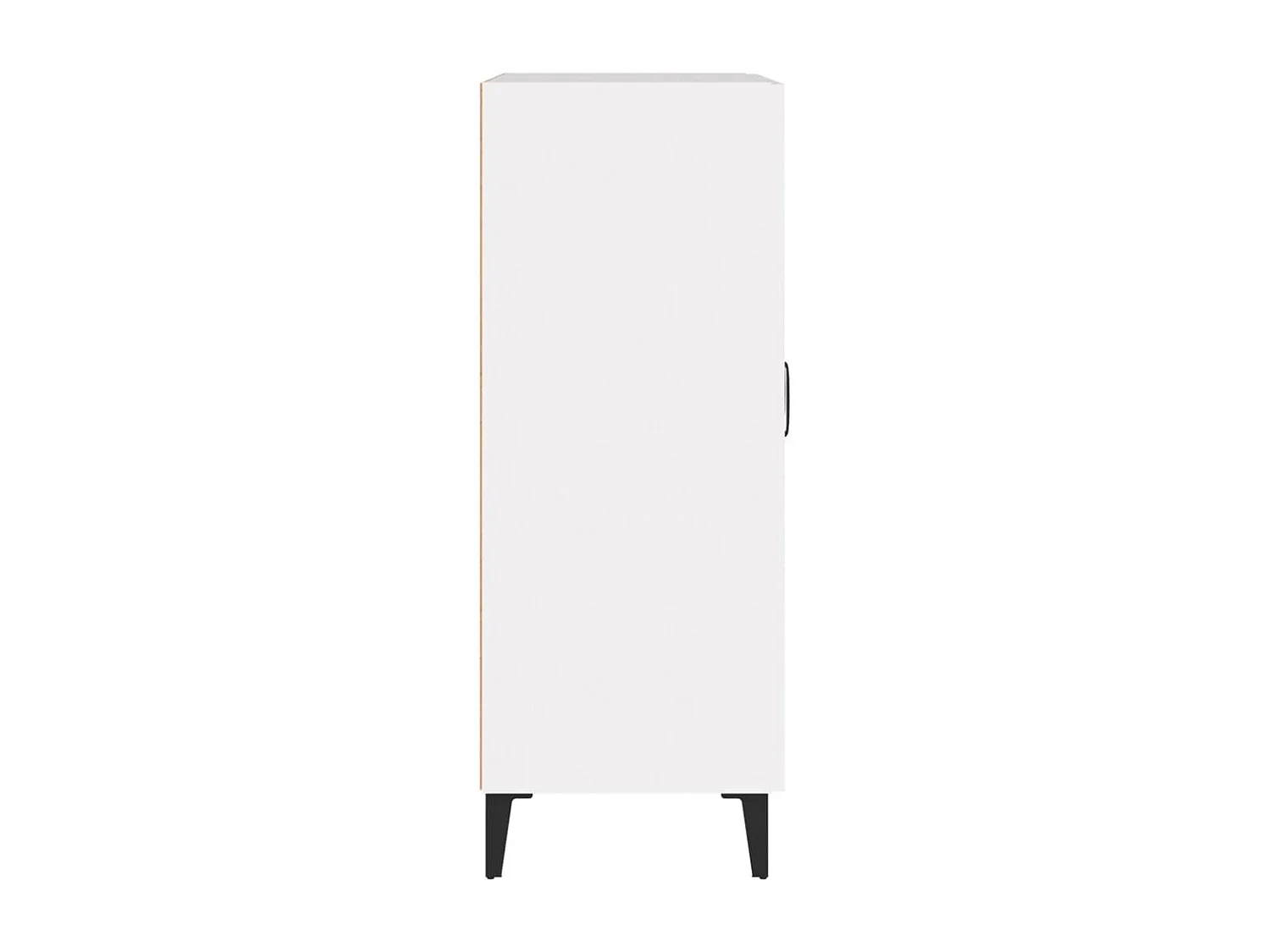 Aparador de madera contrachapada blanco 69,5x34x90 cm