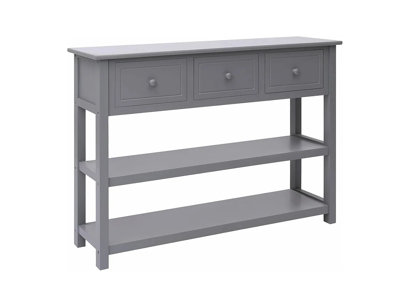 Dressoir 108x30x76 cm massief paulowniahout grijs