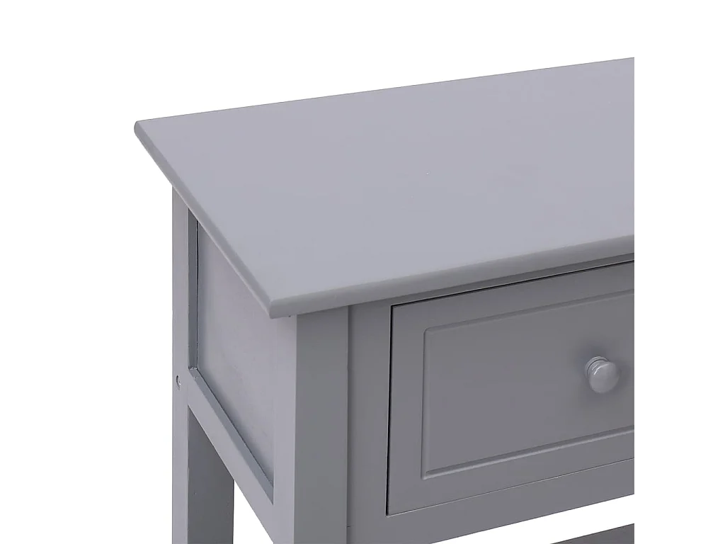 Aparador 108x30x76 cm madeira paulownia maciça cinzento