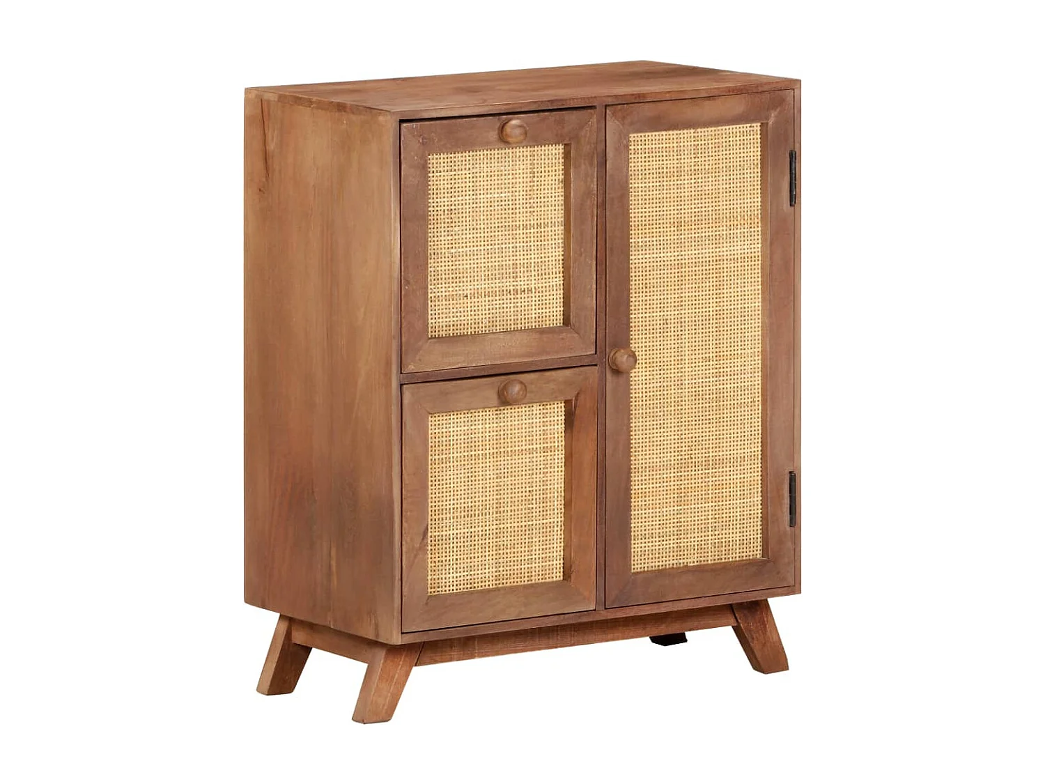 Credenza 60x35x75 cm in Legno Massello di Mango