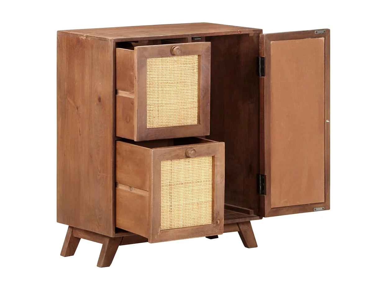 Credenza 60x35x75 cm in Legno Massello di Mango