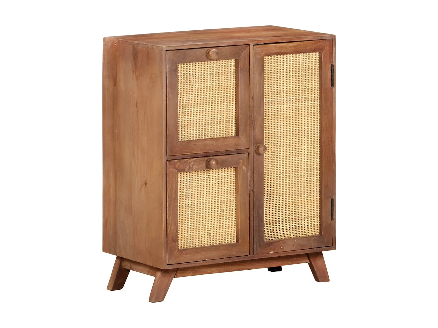 Credenza 60x35x75 cm in Legno Massello di Mango