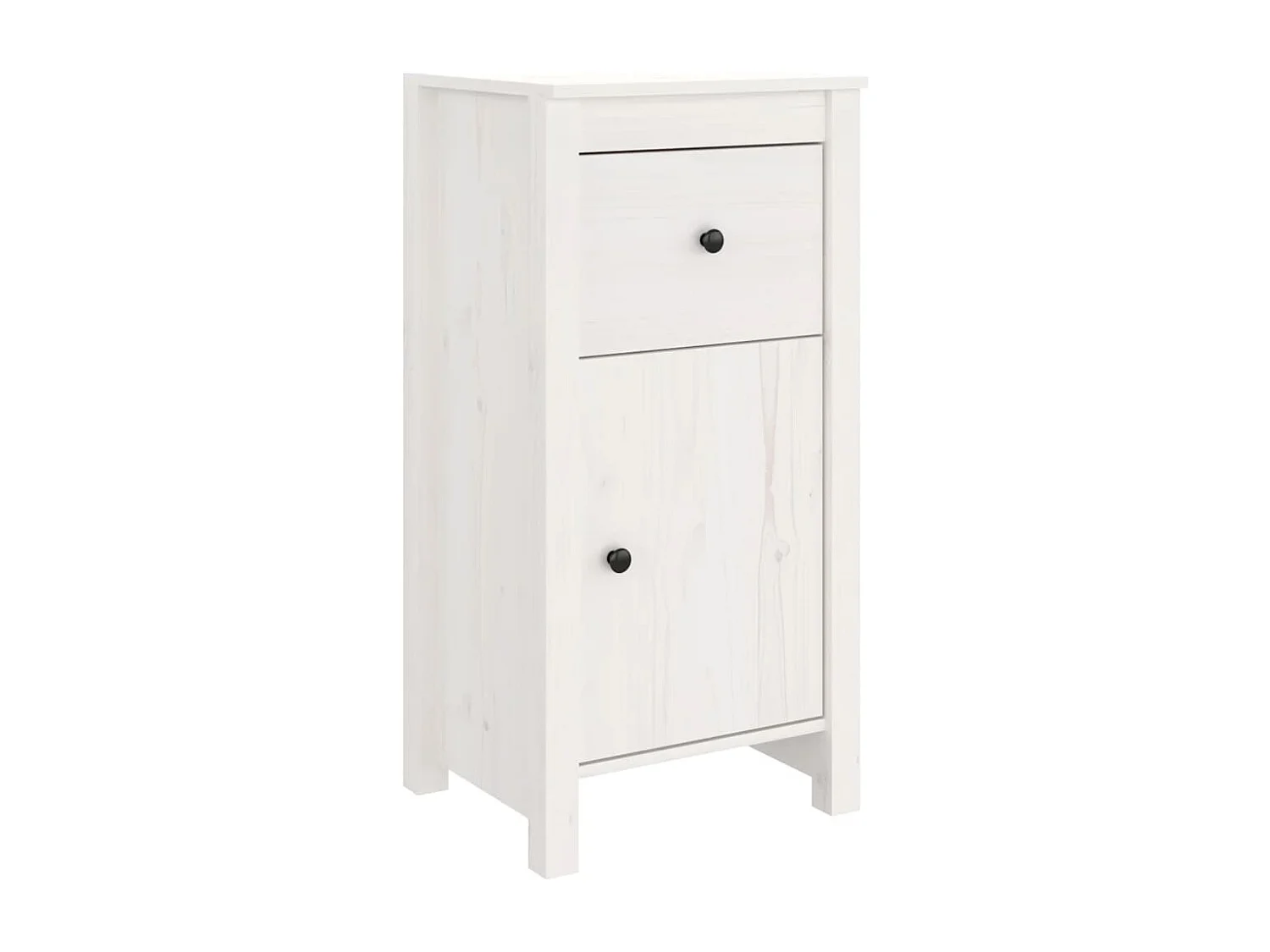Buffets 2 pcs blanc 40x35x80 cm bois massif de pin