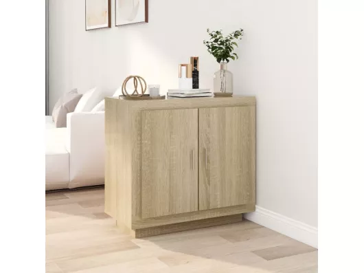 Kauf Unique Sideboard Sonoma-Eiche 80x40x75 cm Holzwerkstoff