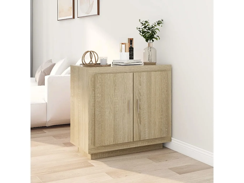 Sideboard Sonoma-Eiche 80x40x75 cm Holzwerkstoff