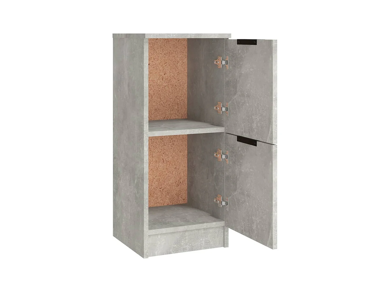 Buffets 3 pcs gris béton bois d'ingénierie