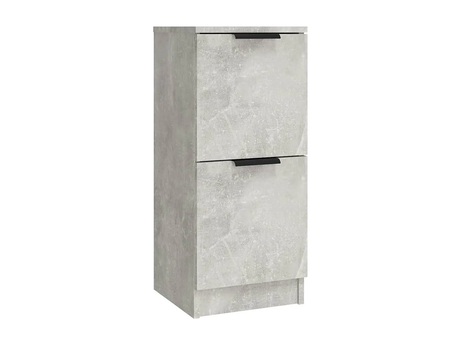 Buffets 3 pcs gris béton bois d'ingénierie