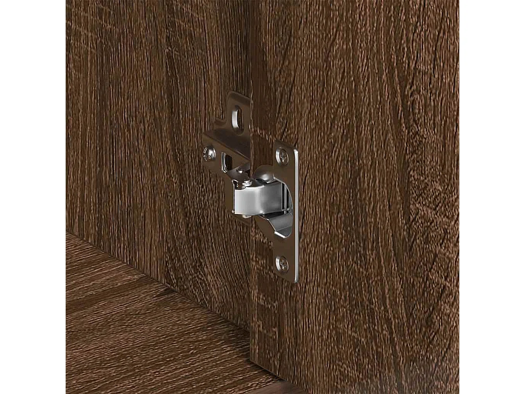 Aparador madera contrachapada color roble marrón 88x30x70 cm