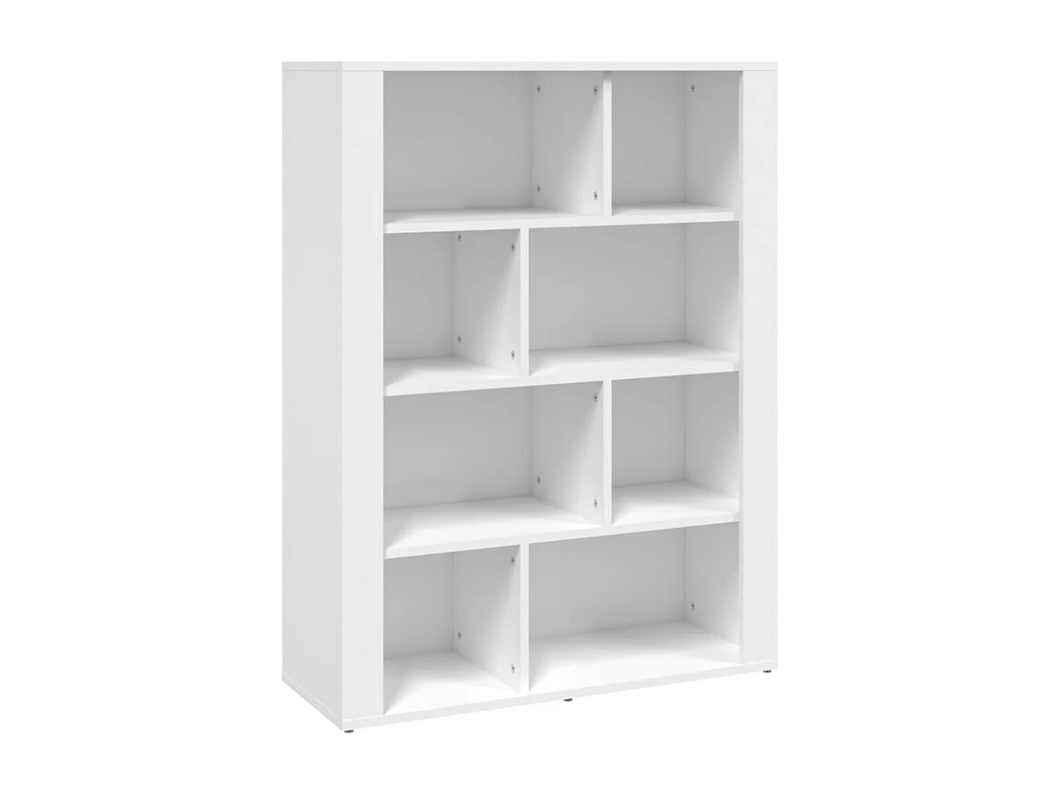 Credenza Bianca 80x30x106 cm in Legno Multistrato