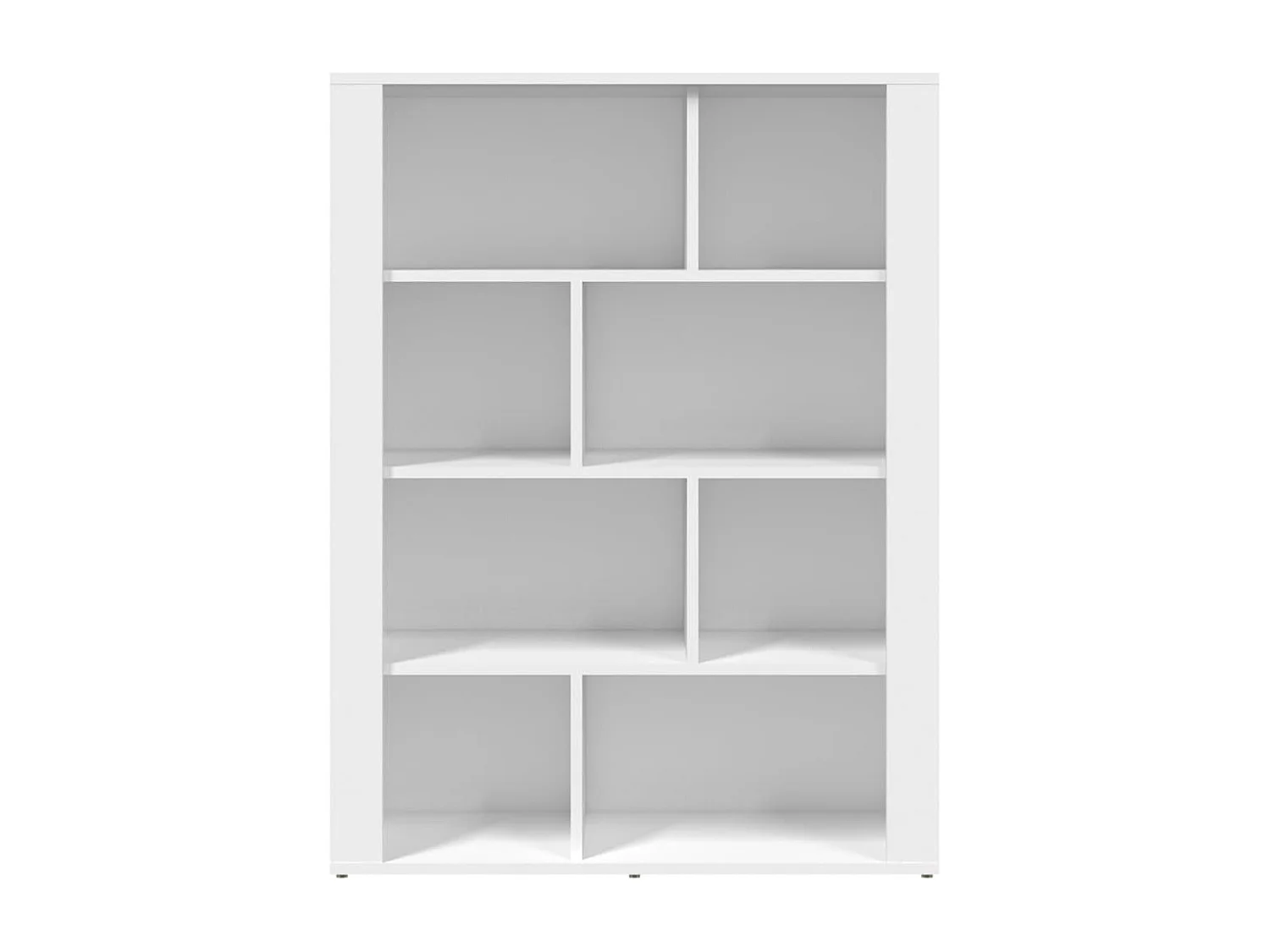 Credenza Bianca 80x30x106 cm in Legno Multistrato