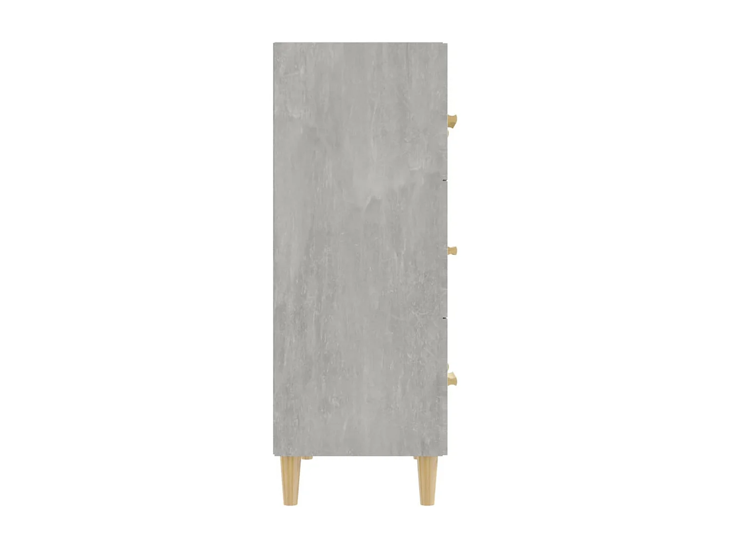 Buffet Gris béton 70x34x90 cm Bois d'ingénierie