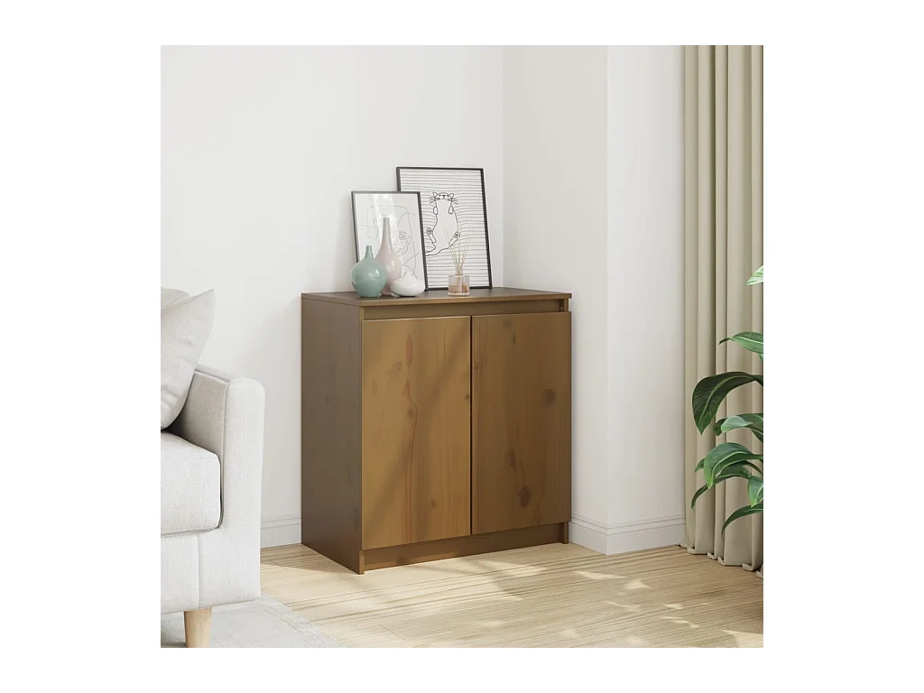 Armadietto ambra 60x36x65 cm in Legno Massello di Pino