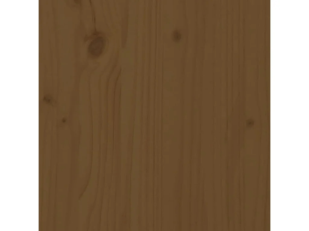 Armario auxiliar madera maciza de pino marrón miel 60x36x65 cm