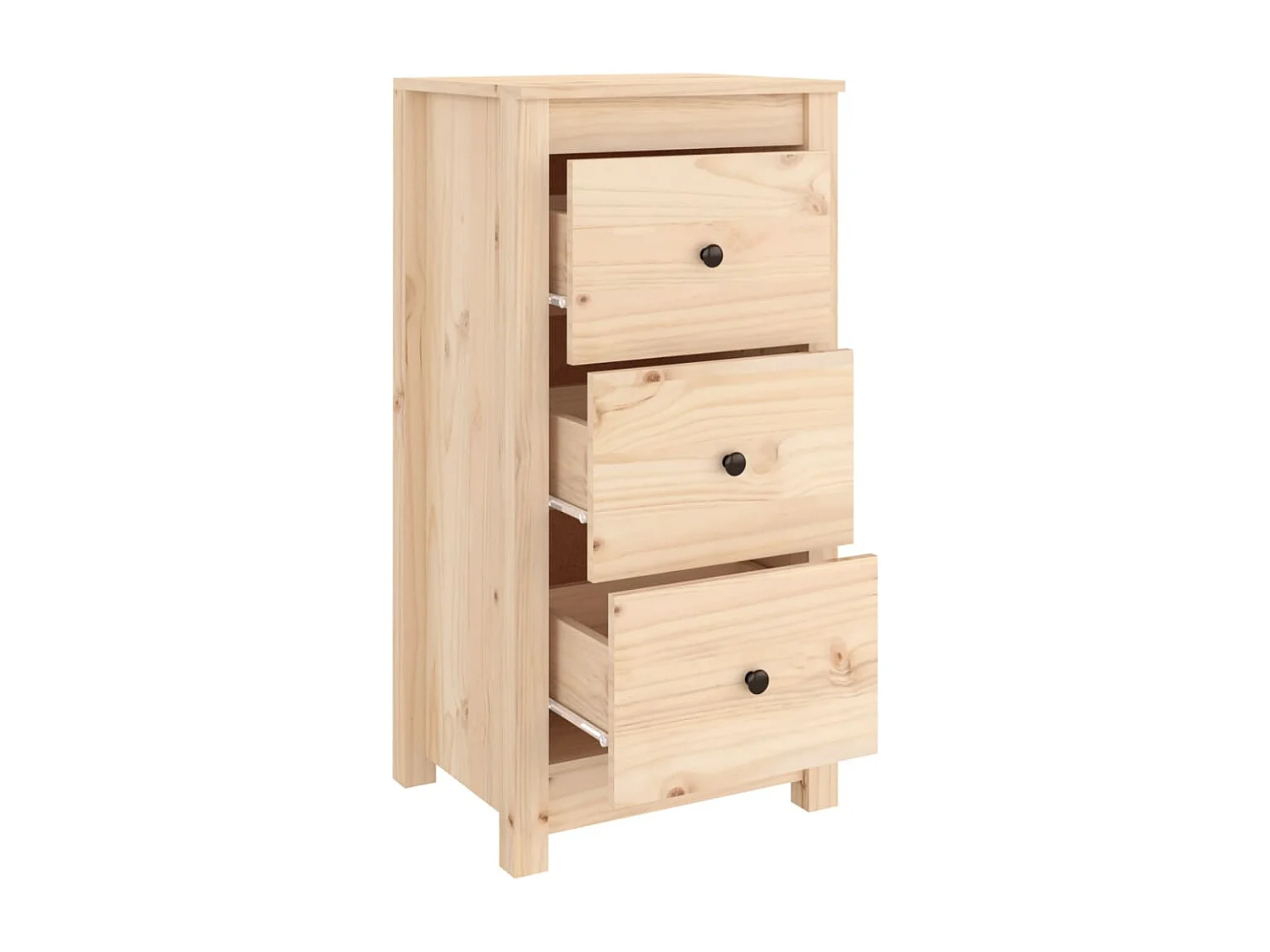 Buffets 2 pcs 40x35x80 cm bois massif de pin