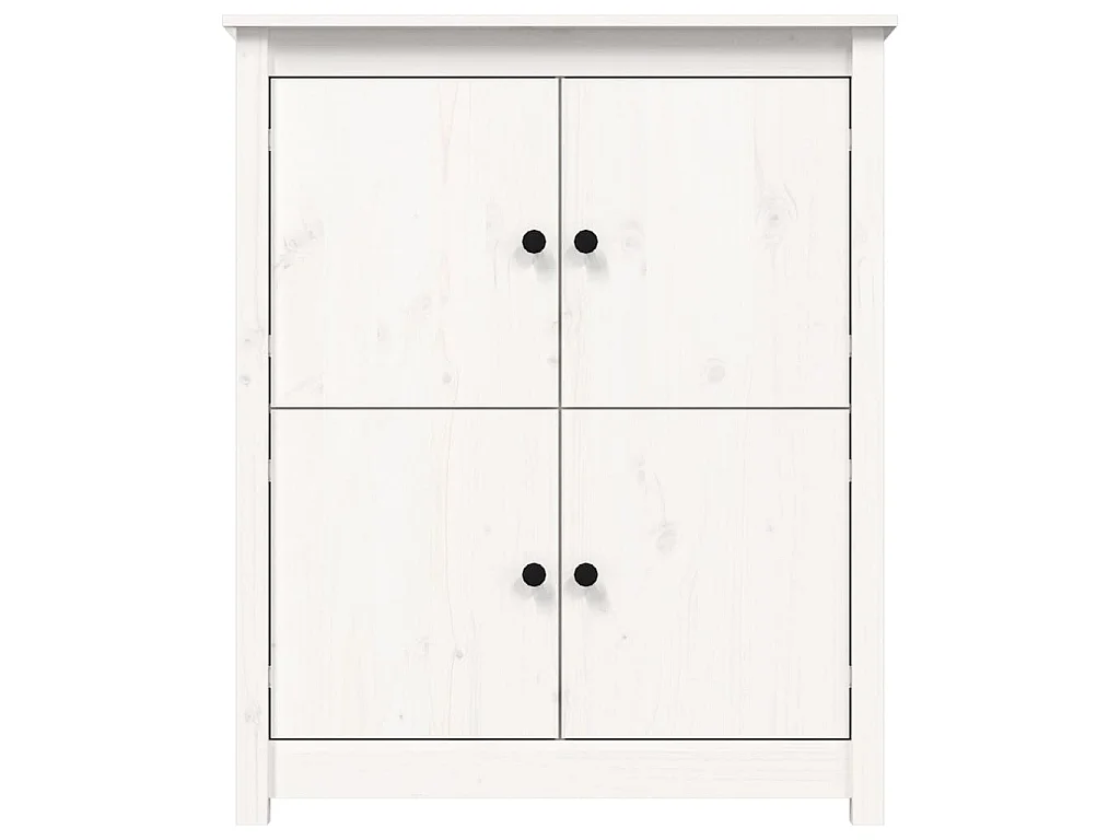 Sideboard Weiß 83x41,5x100 cm Massivholz Kiefer